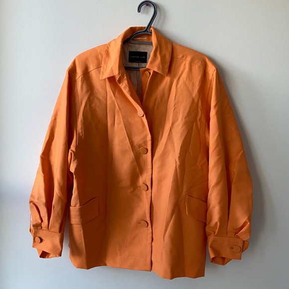 Babaton Orange Wool Jacket - Picture 1 of 7